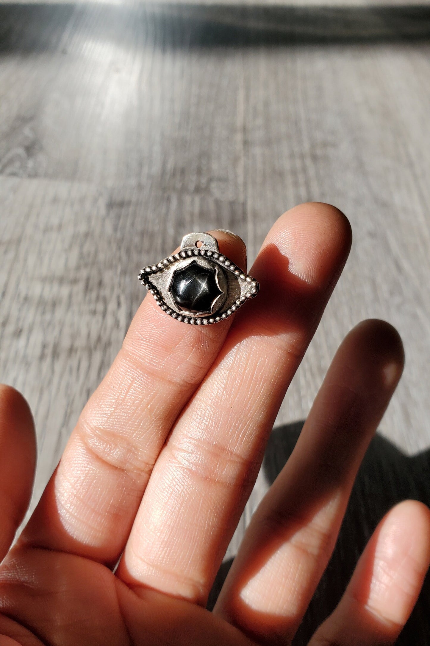 "Nazar" Evil Eye Amulet Sterling Silver Pendant